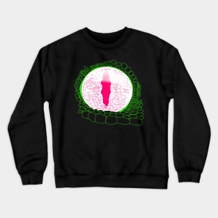 Tokay (Gekko gecko) eye white Crewneck Sweatshirt